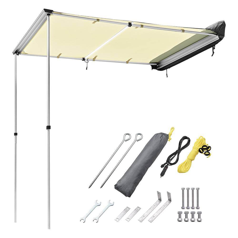Yescom Awning with LED Light 6.6' x 4.6' Car Side Tailgate Awning - TrackMindedHPDE™