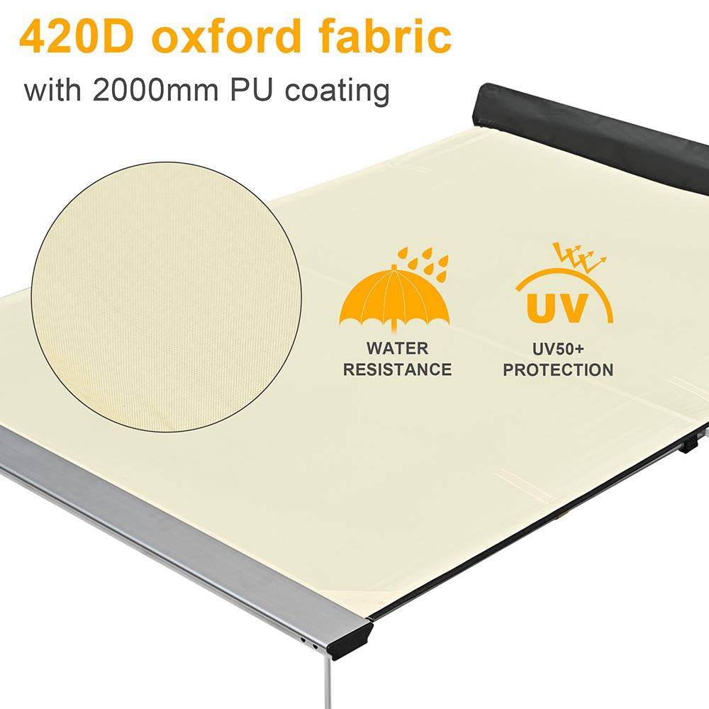 Yescom Awning with LED Light 6.6' x 4.6' Car Side Tailgate Awning - TrackMindedHPDE™