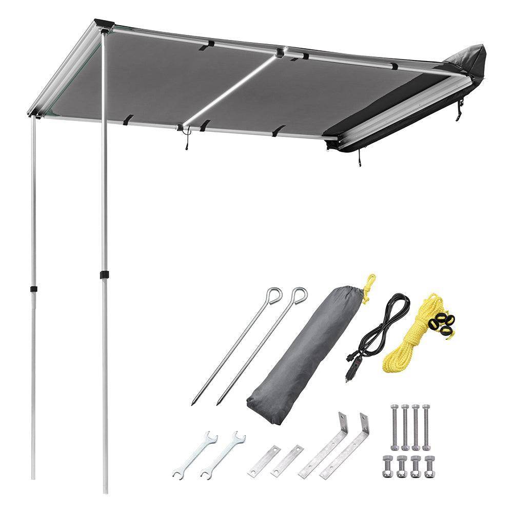 Yescom Awning with LED Light 6.6' x 4.6' Car Side Tailgate Awning - TrackMindedHPDE™