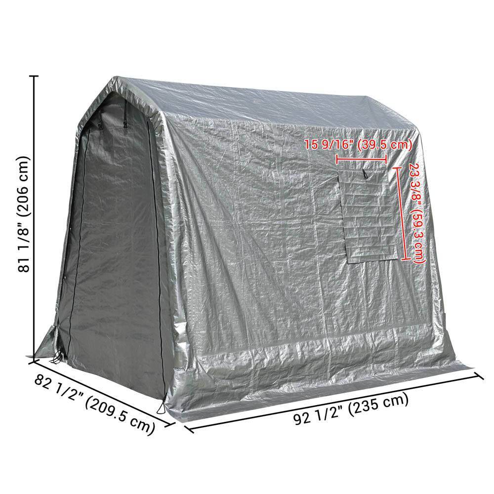 Yescom 6'x8' Portable Garage Shelter Carport Storage Shed - TrackMindedHPDE™