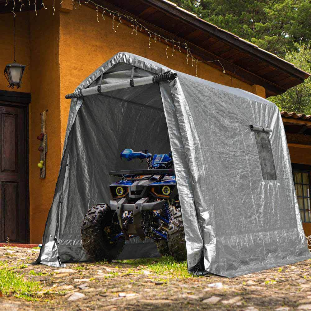 Yescom 6'x8' Portable Garage Shelter Carport Storage Shed - TrackMindedHPDE™