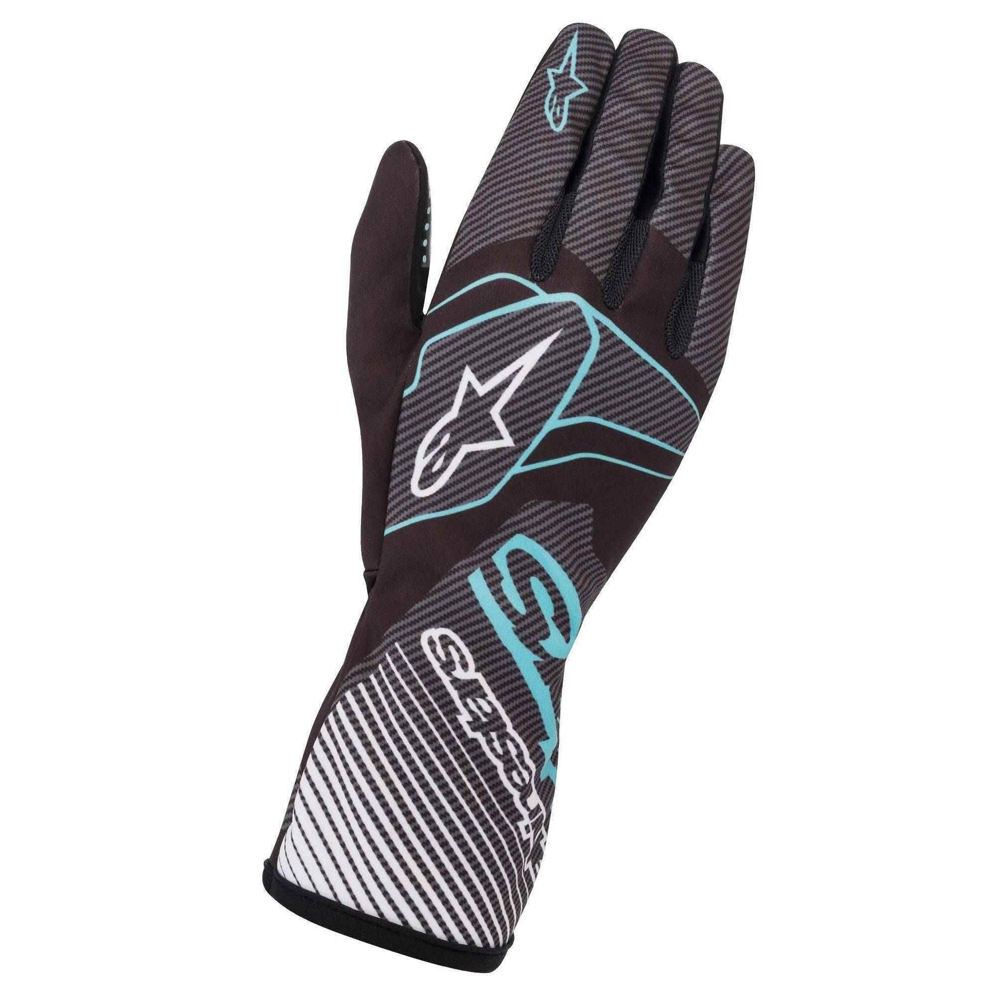 Alpinestars Tech-1 K Race v2 Karting Gloves - Carbon - TrackMindedHPDE™