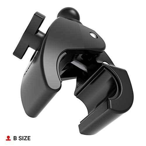 RAM Mounts RAP-B-404U Tough-Claw Medium Clamp Base with B Size 1" Ball for Rails 1" to 1.6" in Diameter - Track Minded HPDE, LLC