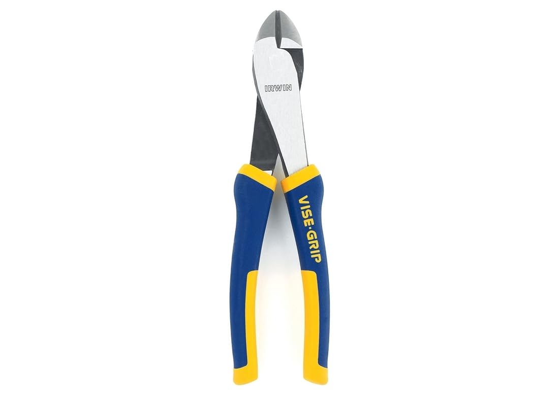 IRWIN VISE-GRIP Diagonal Cutting Pliers, 8", 2078308, nichel chromium steel
