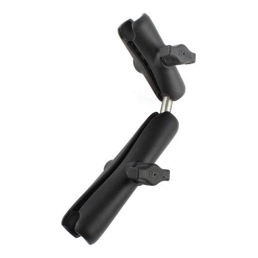 RAM Mounts Double Socket Arm with Dual Extension and Ball Adapter RAM-B-201-201U-C Compatible with RAM B Size 1" Components
