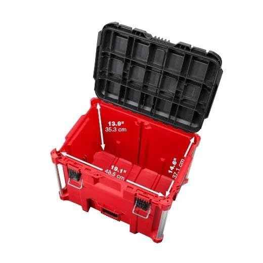 48-22-8429 for Milwaukee PACKOUT XL Heavy Duty Tool Box w/Organizer Tray Length 15.5 in Width 21.8 in Height 16.9 in