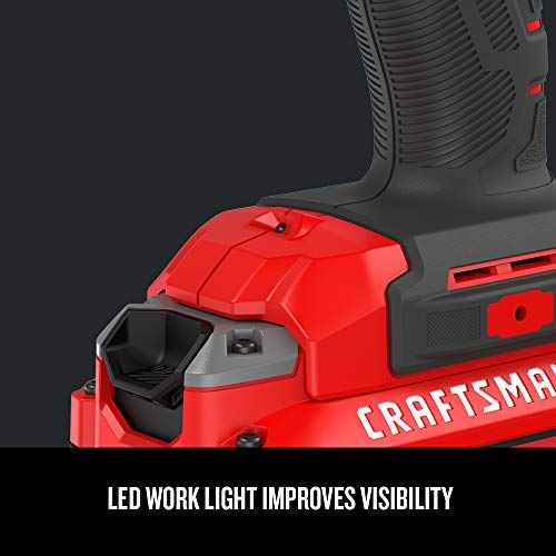 CRAFTSMAN V20 RP 1/2 inch Cordless Impact Wrench Kit, Brushless, 4Ah Battery and Charger Included (CMCF900M1)