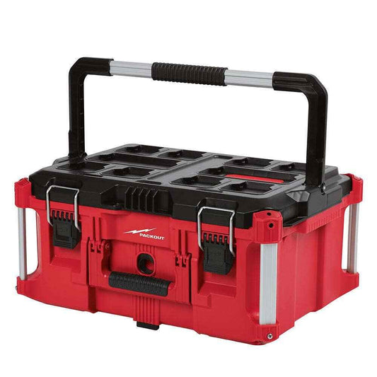 For Milwaukee 48-22-8425 100-Pound Capacity Polymer Packout Large Tool Box Length 22.1 in. Width 16.1 in.Height 11.3 in.