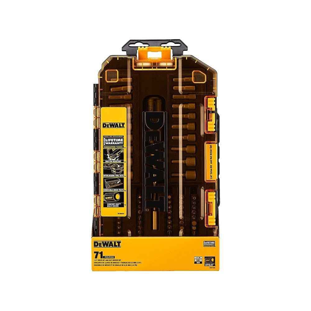 DEWALT Screwdriver Bit Set with Nut Drivers, 71-Piece (DWMT73808)