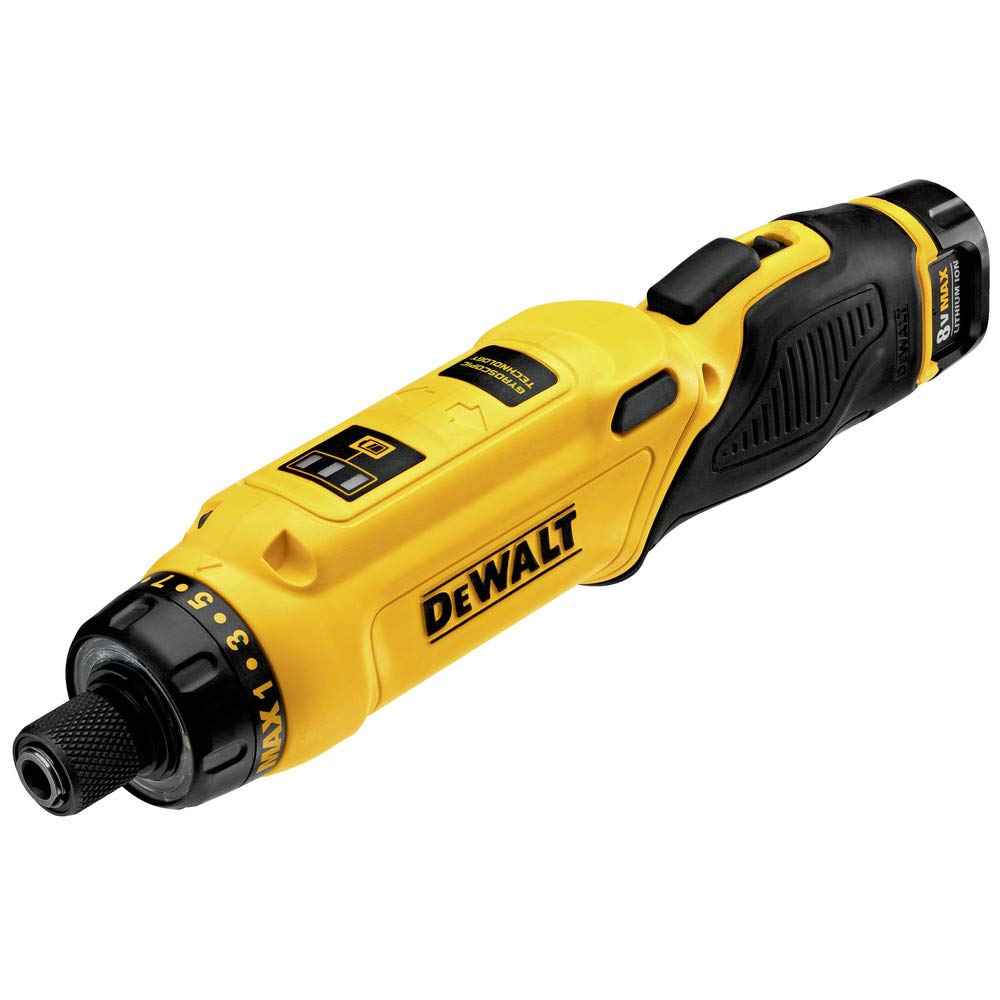 DEWALT 8V MAX Cordless Screwdriver Kit, Gyroscopic, 2 Batteries and Charger Included (DCF680N2)
