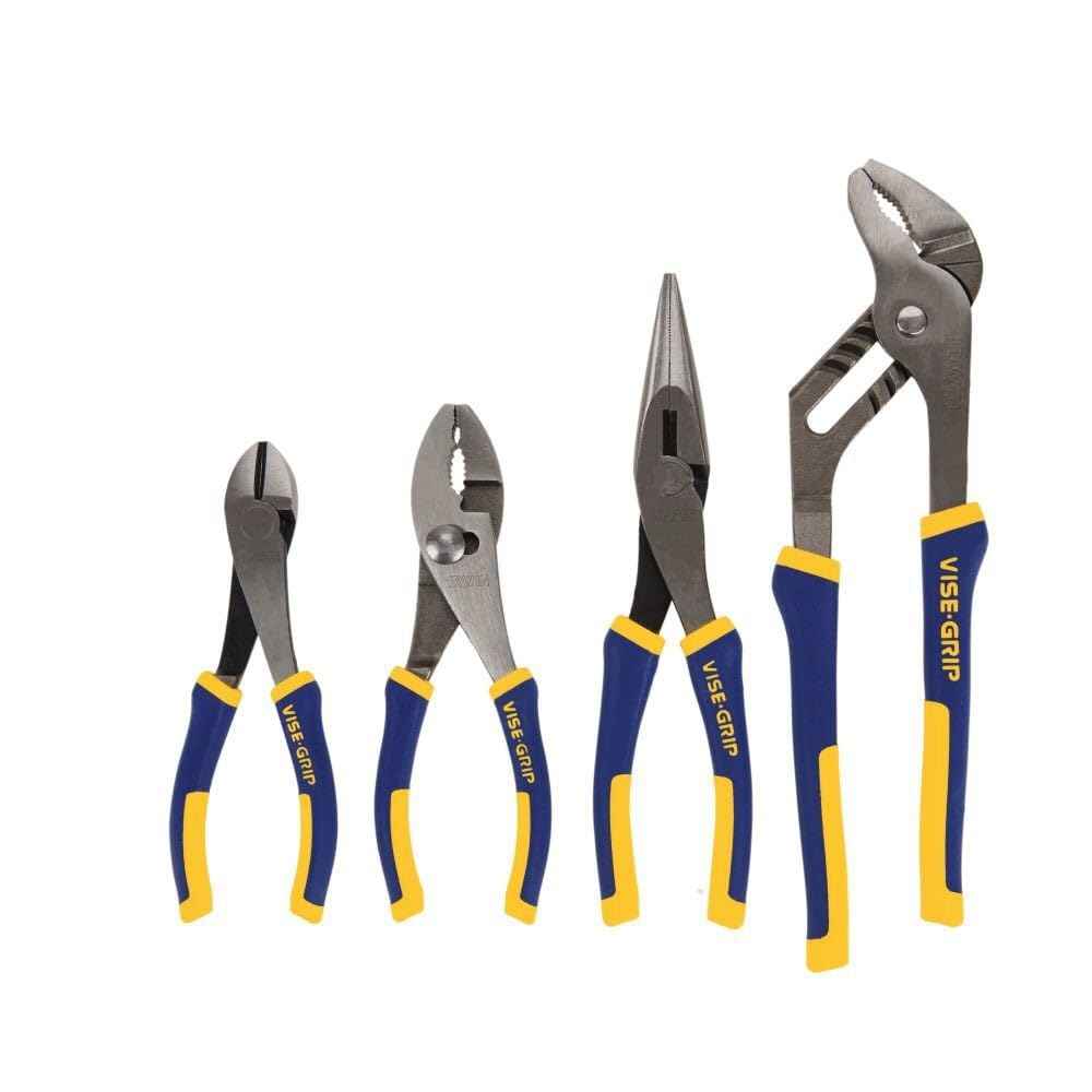 IRWIN VISE-GRIP Pliers Set, 4-Piece (2078707), Blue