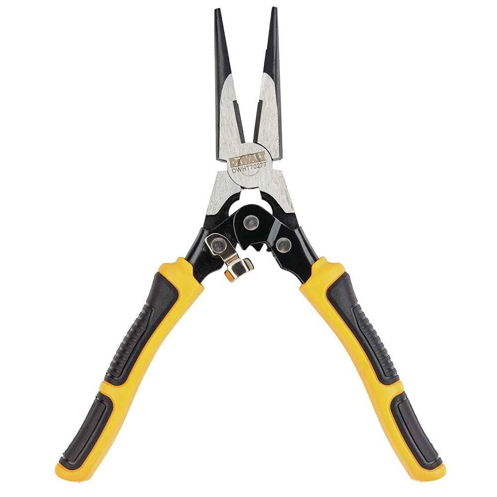 DEWALT DWHT70277 Compound Action Long Nose Pliers 9 Inch , Black