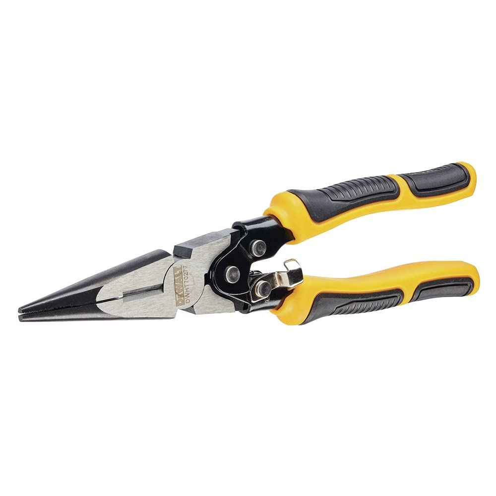 DEWALT DWHT70277 Compound Action Long Nose Pliers 9 Inch , Black