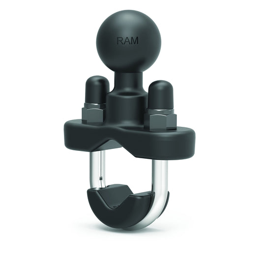 RAM MOUNTS Handlebar U-Bolt Base for Rails 0.5" to 1" in Diameter RAM-B-231U with B Size 1" Ball