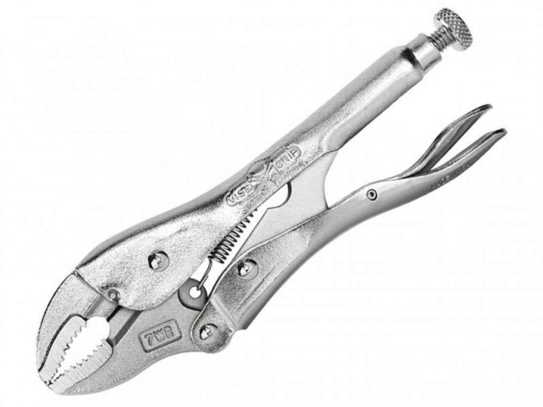 Vise Grip7-Inch Curved Jaw Locking Pliers with Cutter (VGP7WR) - Track Minded HPDE, LLC