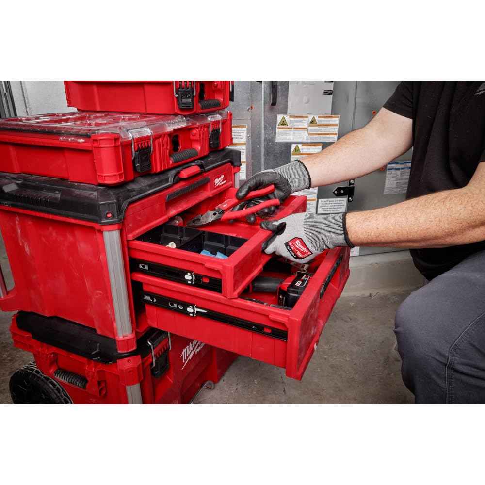 Milwaukee Packout 3 Drawer Multi-Deep Tool Organizer Box - 48-22-8447