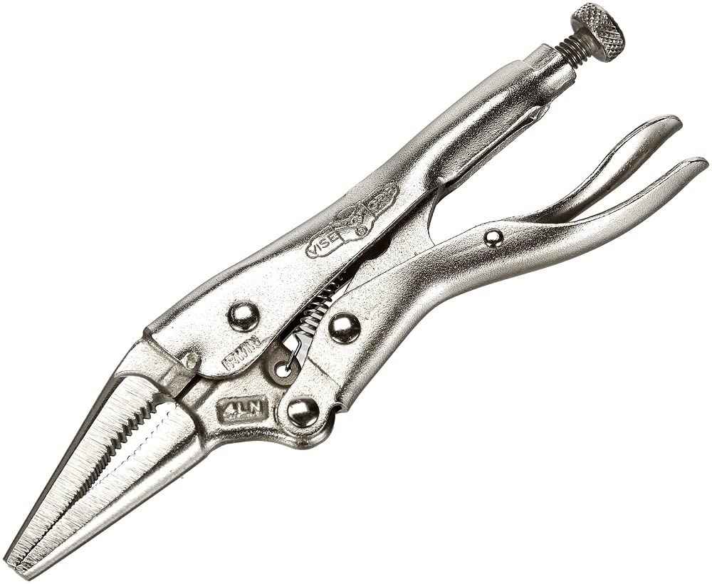 IRWIN VISE-GRIP Original Locking Pliers, Long Nose, 4-Inch (1602L3), 100mm