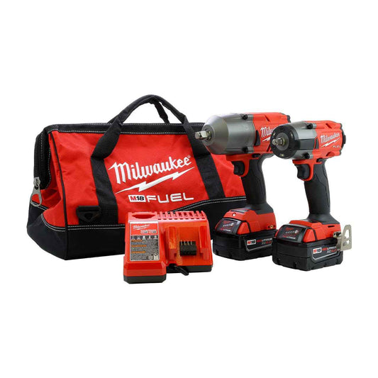 Milwaukee 2 Pc. M18 FUEL High Torque & Mid Torque Impact Wrench Auto Combo Kit