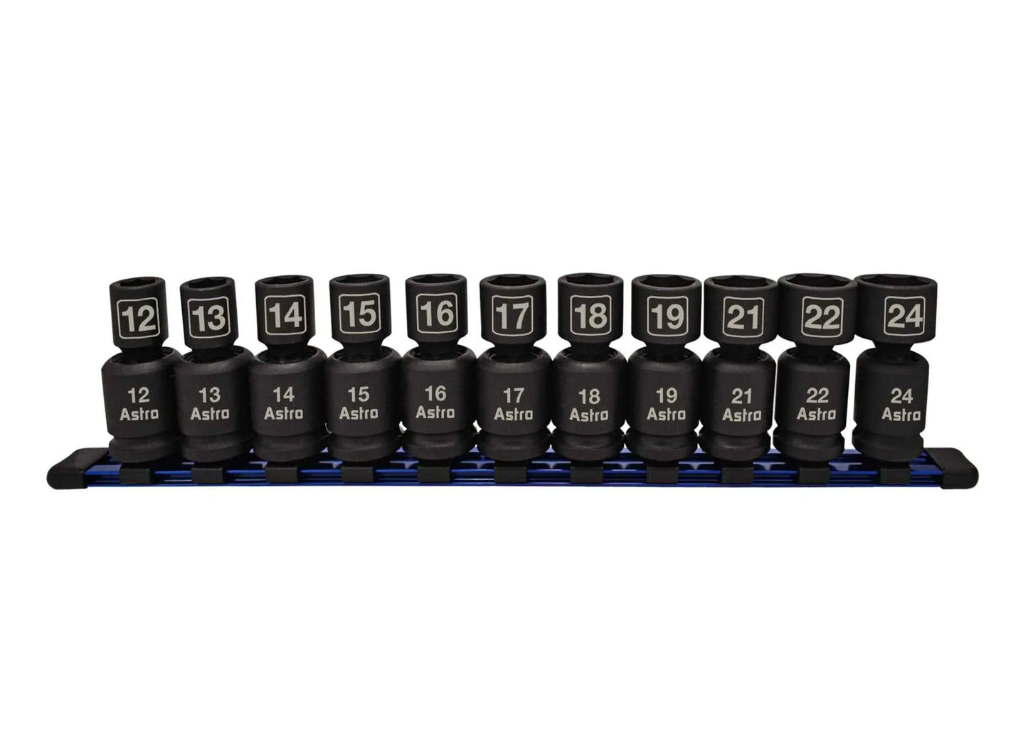 Astro Pneumatic Tool 78244 11Piece 1/2" Drive Nano Pinless Universal Impact Sockets - Metric - Track Minded HPDE, LLC