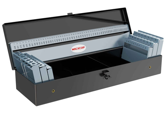MACXCOIP 115PCS Drill Bit Index Box, Empty Metal Case (Excluding Drill Bits)