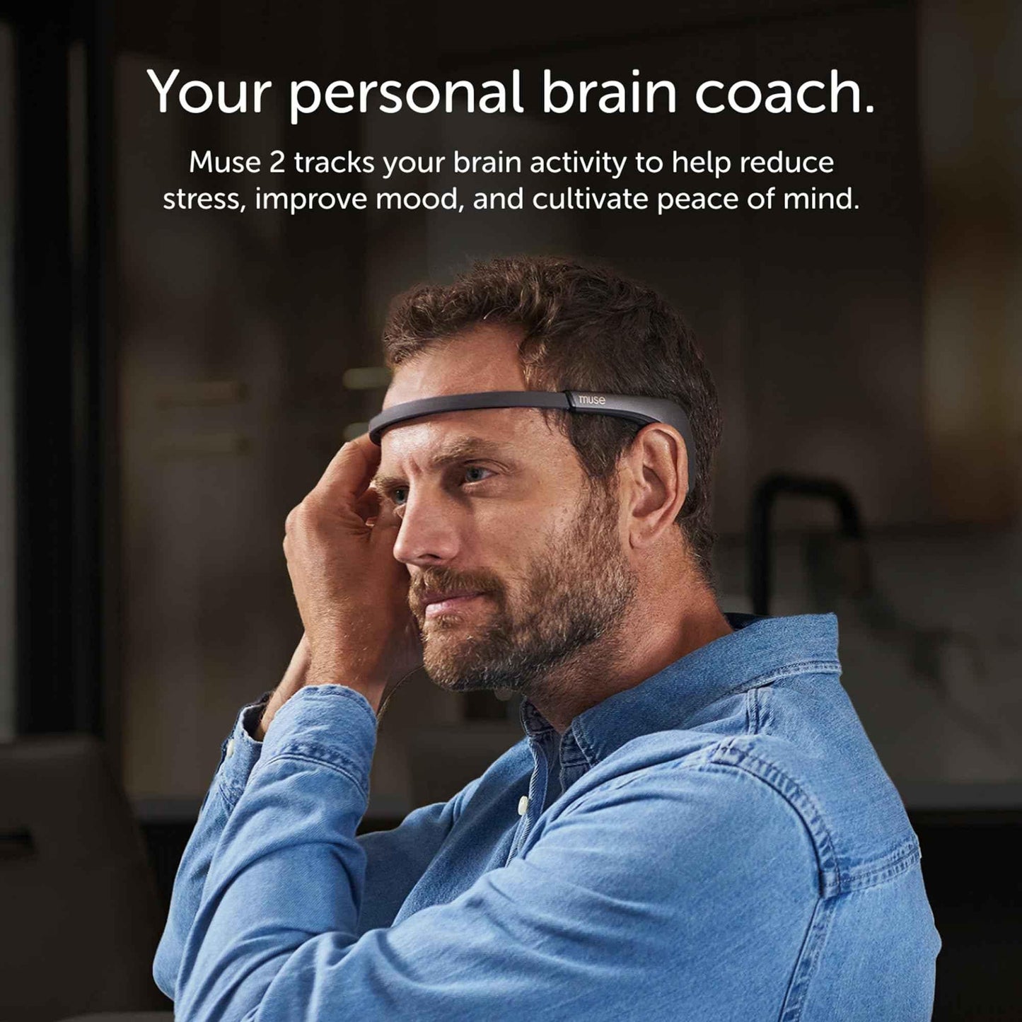 MUSE 2: The Brain Sensing Headband USB-C- EEG MUSE Headband Meditation Tracker - Multi Sensor Biofeedback Devices for Home Use with Responsive Sound Feedback Guidance - Neurofeedback Devices - Track Minded HPDE, LLC