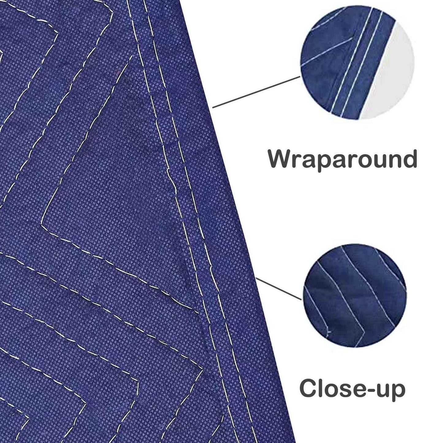 PONGHEI 2 Moving Blankets 40"x 72" Heavy Duty Packing Blankets for Moving Shipping Thick Furniture Wrapping for Moving Supplies Professional Quilted Shipping Blankets - Track Minded HPDE, LLC