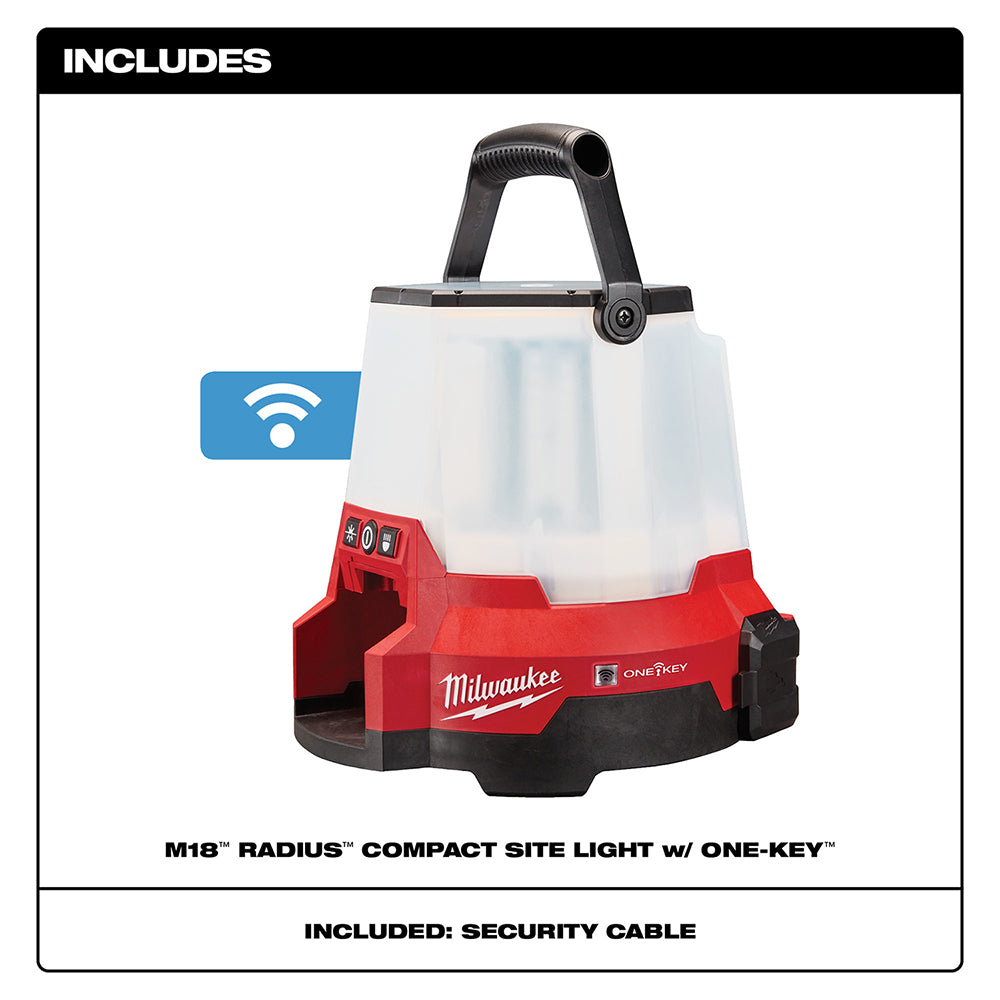 Milwaukee 2146-20 M18™ RADIUS™ LED Compact Site Light w/ ONE-KEY™