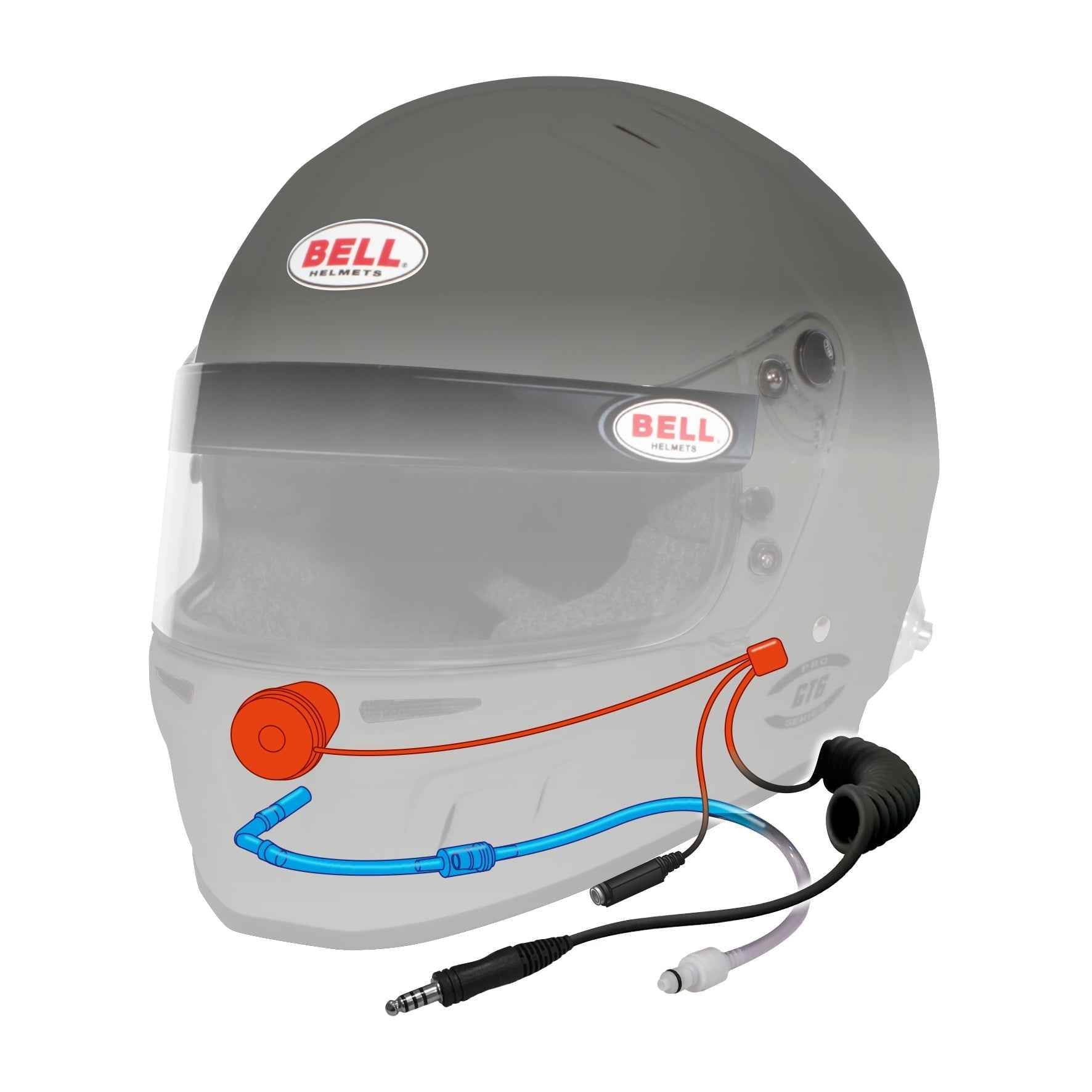 Bell GT6 Pro SA2020/FIA8859 Helmet, 4C Installed