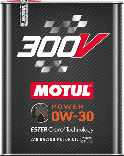 Motul 300V Synthetic Racing Motor Oil - 0W20 / 0W30 / 0W40 / 5W30 / 5W40 - 2 Liter Tins