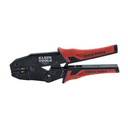 Klein Tools 80013 Wire Stripper / Ratcheting Crimper, Electrical Crimping Tool Kit with Automatic Wire Stripper and Ratcheting Insulated Terminal Crimper, 2-Piece