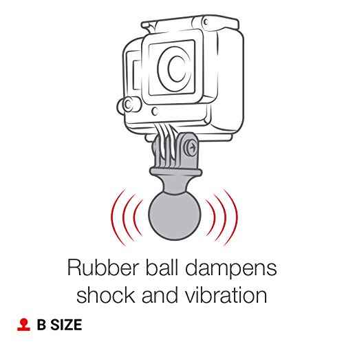 RAM Mounts RAP-B-202U-GOP1 Action Camera Universal Ball Adapter with B Size 1" Ball