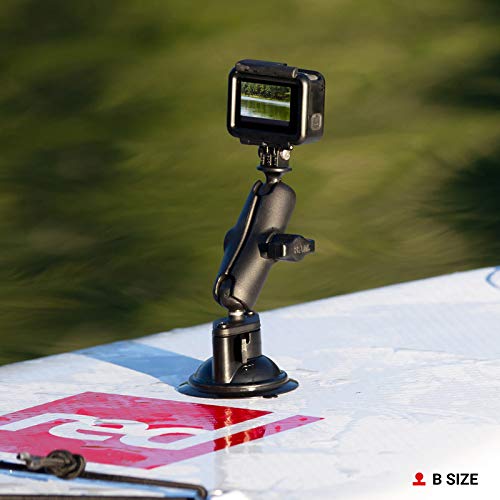 RAM MOUNTS Twist-Lock Composite Suction Cup Base with Ball RAP-B-224-1U with B Size 1" Ball