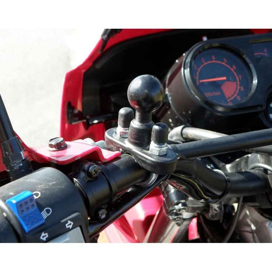 RAM MOUNTS Handlebar U-Bolt Base for Rails 0.5" to 1" in Diameter RAM-B-231U with B Size 1" Ball