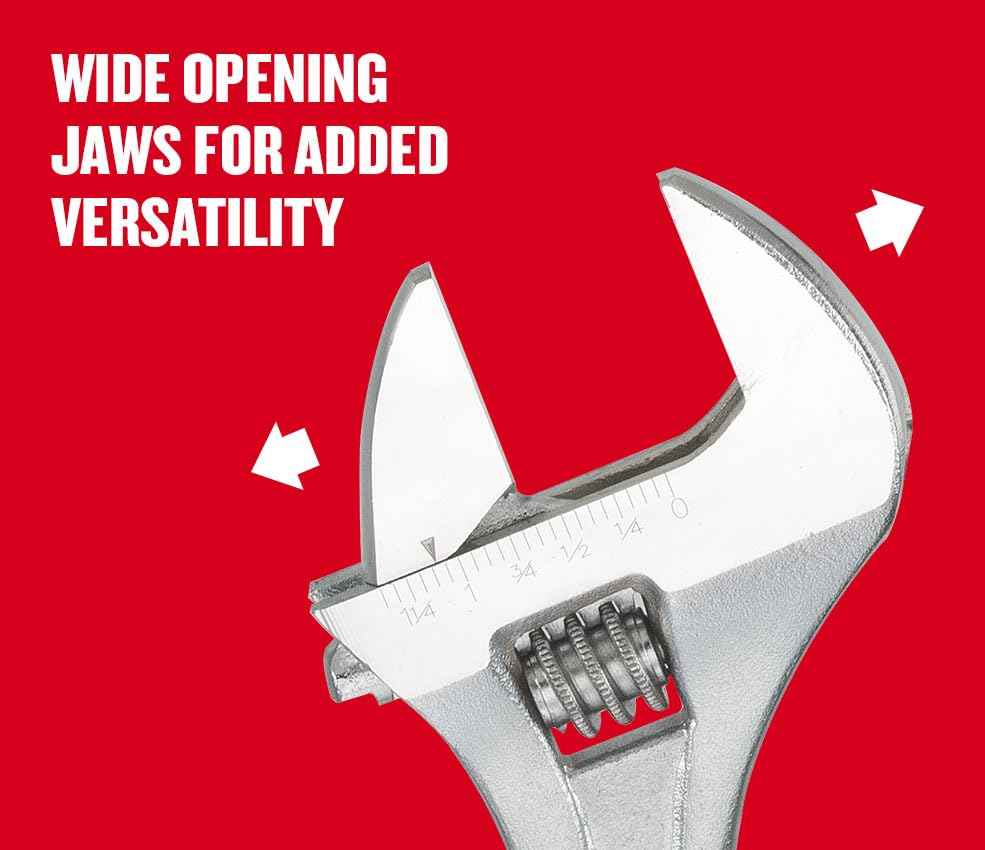 CRAFTSMAN Adjustable Wrench Set, 3-Piece All Steel, Metirc and SAE Scale (CMMT12001)