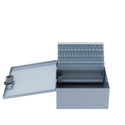 60PCS Number Size Drill Bit Index Box, Empty Metal Case (Excluding Drill Bits), #1-60