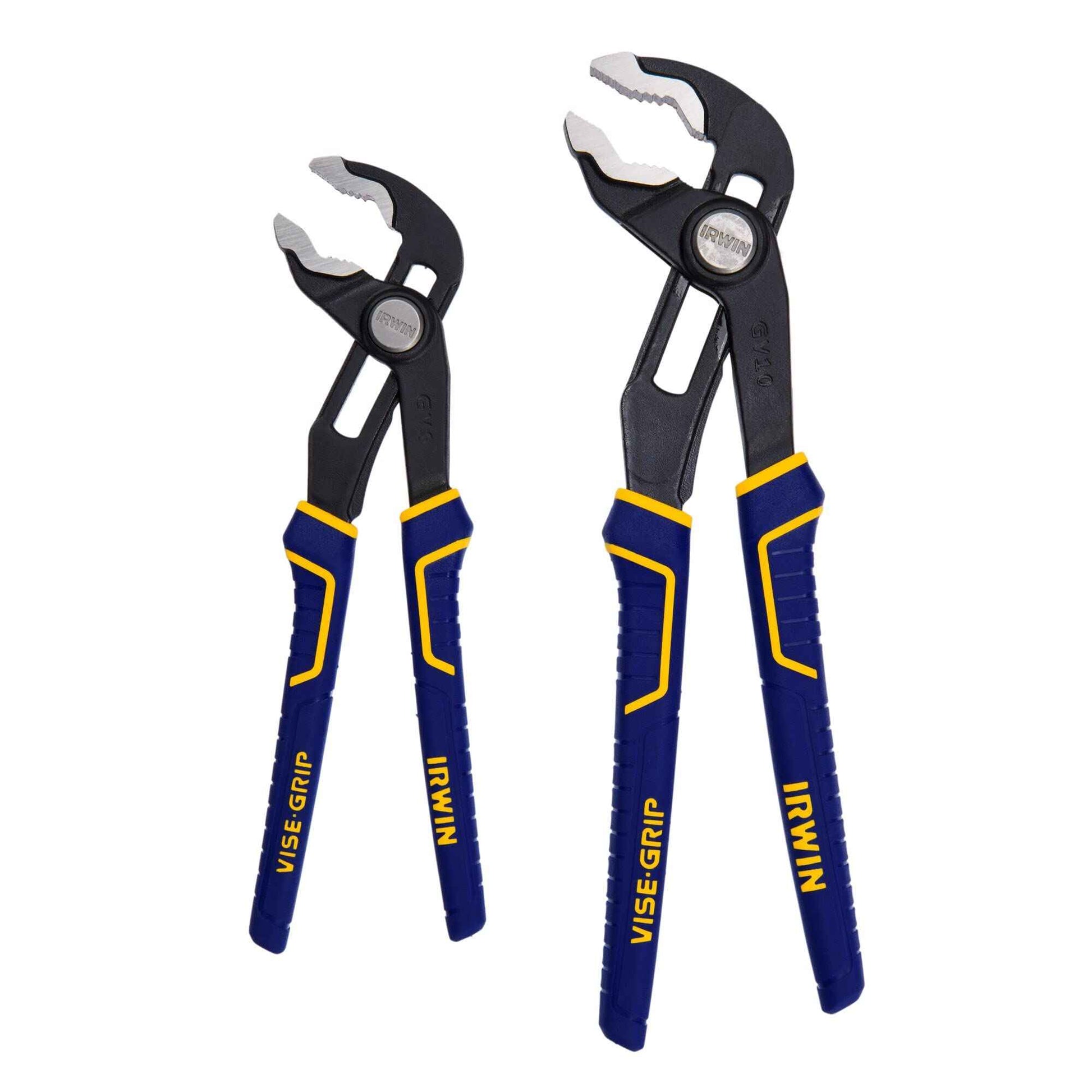 IRWIN Tools VISE-GRIP GrooveLock Pliers Set, V-Jaw, 2 Piece, 2078709