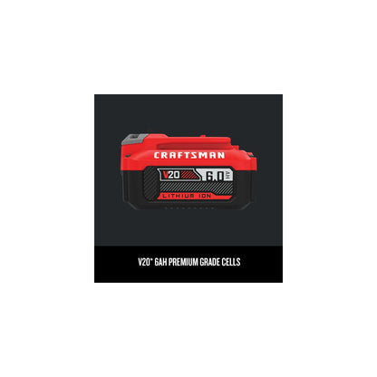 CRAFTSMAN V20 6Ah Lithium Ion Power Tool Battery (CMCB206)