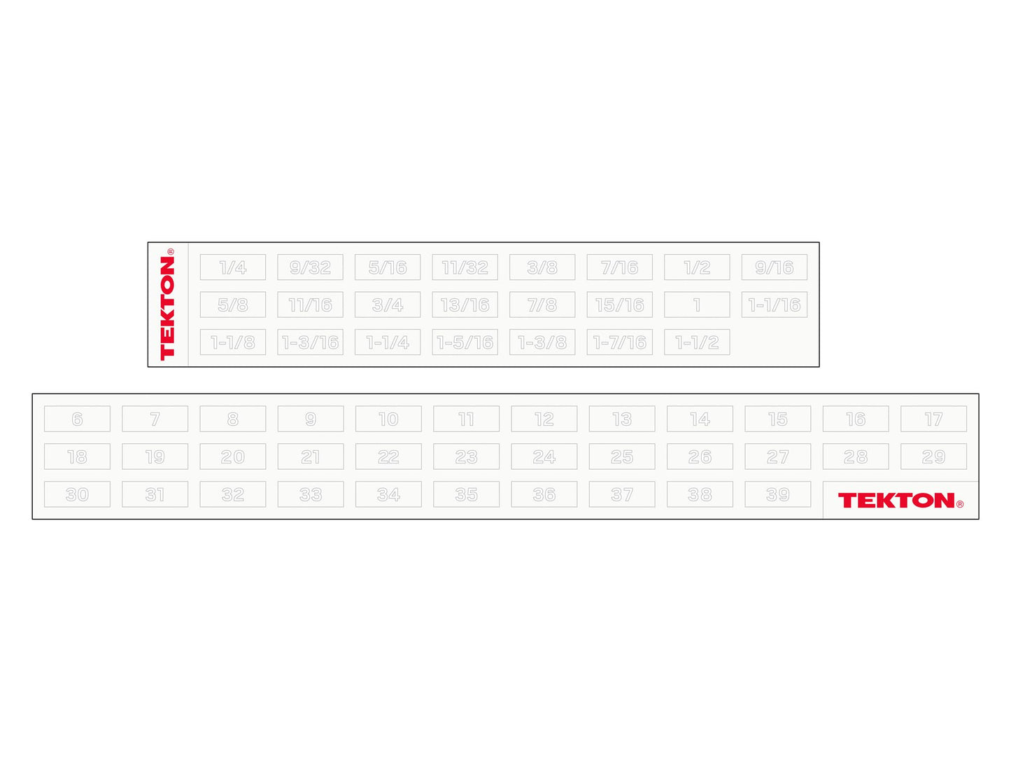 TEKTON Combination Wrench Set with Modular Organizers, 34-Piece (1/4-1 in., 6-24 mm) | WCB95302