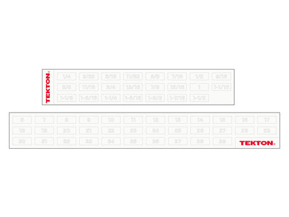 TEKTON Combination Wrench Set with Modular Organizers, 34-Piece (1/4-1 in., 6-24 mm) | WCB95302