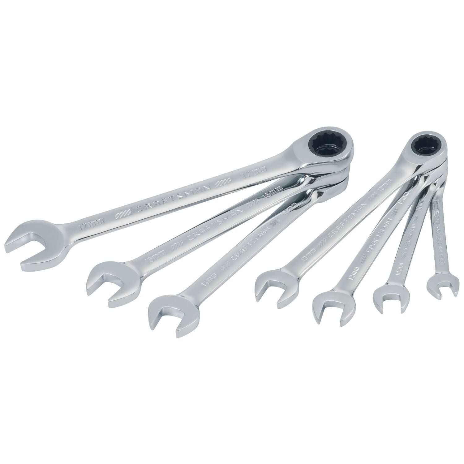 CRAFTSMAN Ratchet Wrench, 12 Point, 7-Piece Set (CMMT87019)