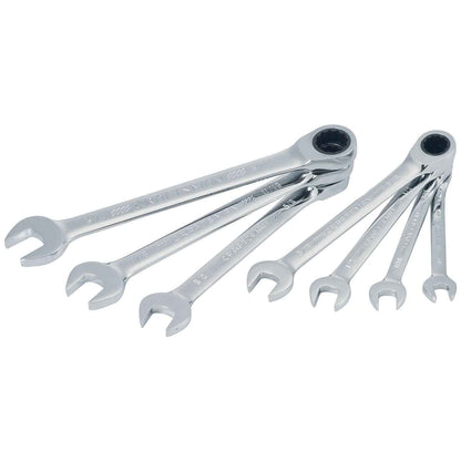 CRAFTSMAN 7-Piece Combination Ratcheting Wrench Set, 12-Point Standard SAE (CMMT87020)