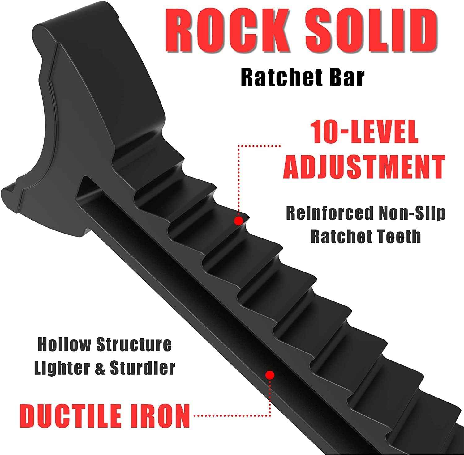 BIG RED AT42002R-3 Torin Jack Stands (1 Pair): Exceptional Use for Cars, Sedans, and Most Automobiles - 2 Ton (4,000 lb.) Capacity, Red