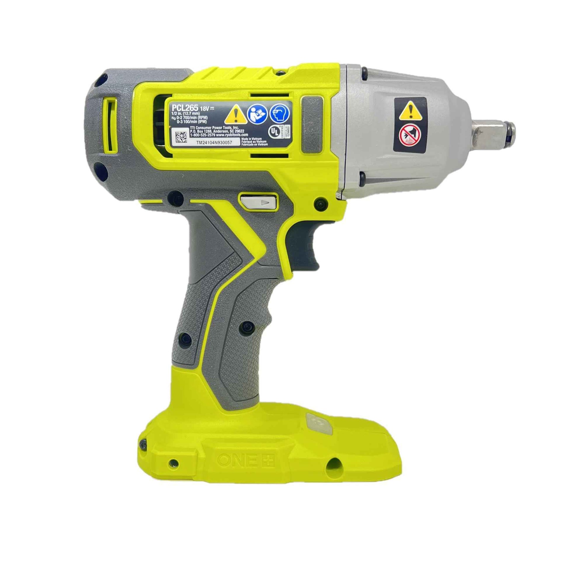 Ryobi PCL265 18V ONE+ Cordless 1/2 in. Impact Wrench (Tool ONLY- Battery and Charger NOT Included)