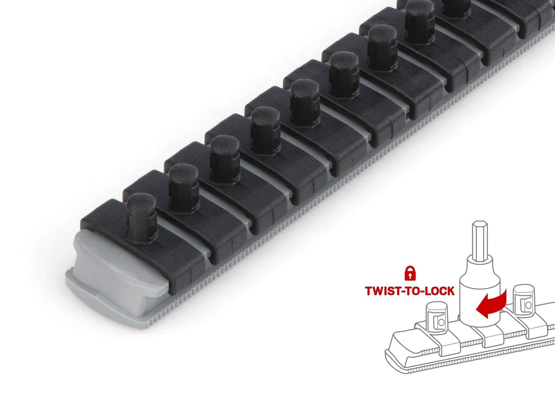 TEKTON 1/4 Inch Drive Phillips/Slotted Bit Socket Set with Rail, 8-Piece (#0-#3, 1/8-5/16 in.) | SHB90104