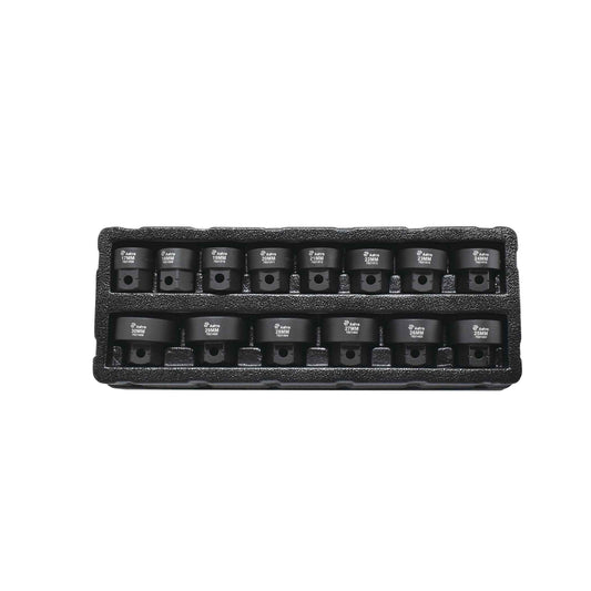 Astro Tools 78214 14pc 1/2" Drive 17-30mm Low Profile Nano Impact Socket Set - No Skips