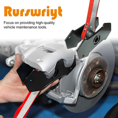 Brake Caliper Compression Tool with 2 Brake Caliper Hooks, 2 Brake Disc Lubricant, 5 in 1 Professional Caliper Piston Compressor Tool Brake Pad Spreader for Single/Twin/Quad Piston Calipers, extended