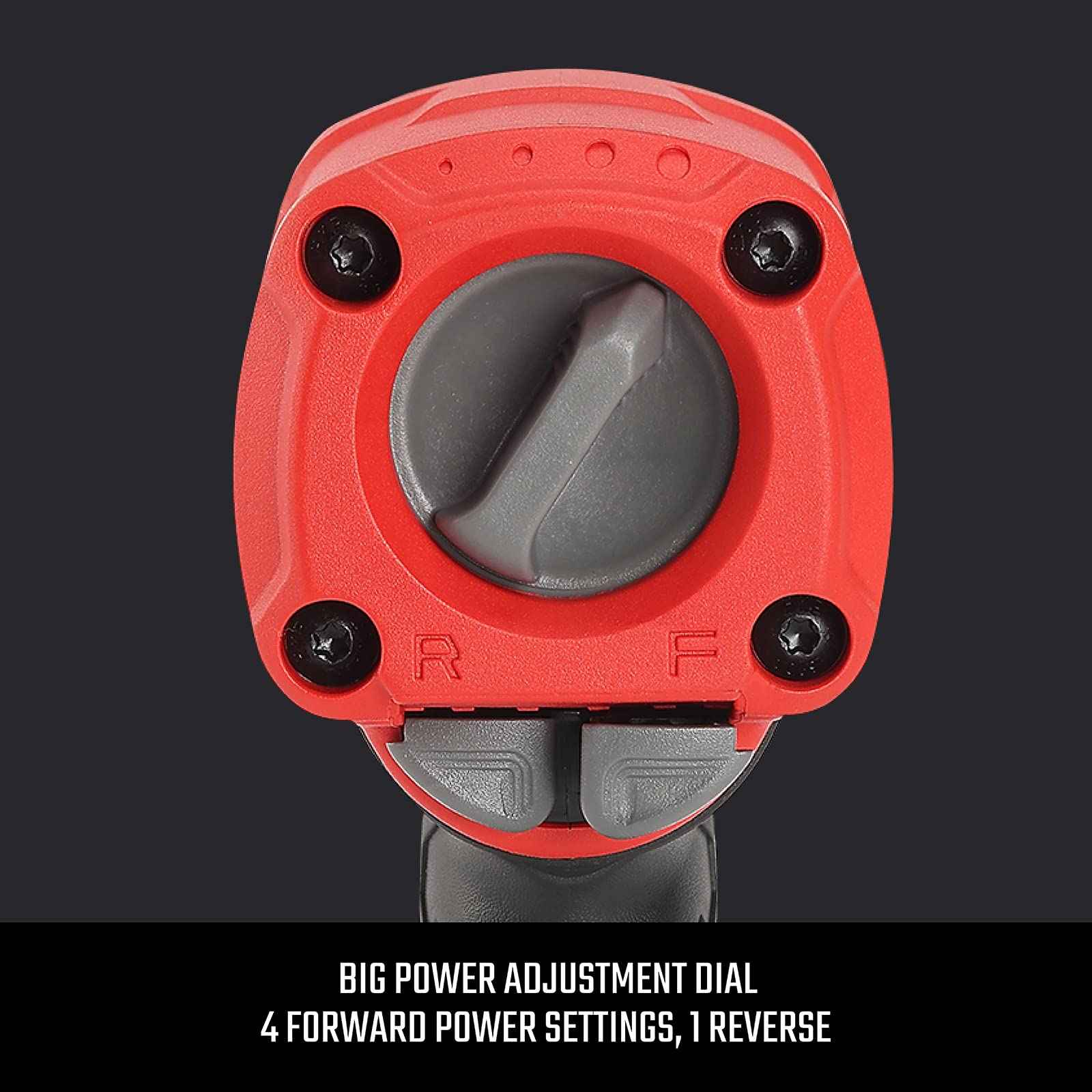 CRAFTSMAN 1/2-in 750 ft-lbs Air Impact Wrench, Composite Body, Variable Power Settings, 1/4-in NPT Air Inlet