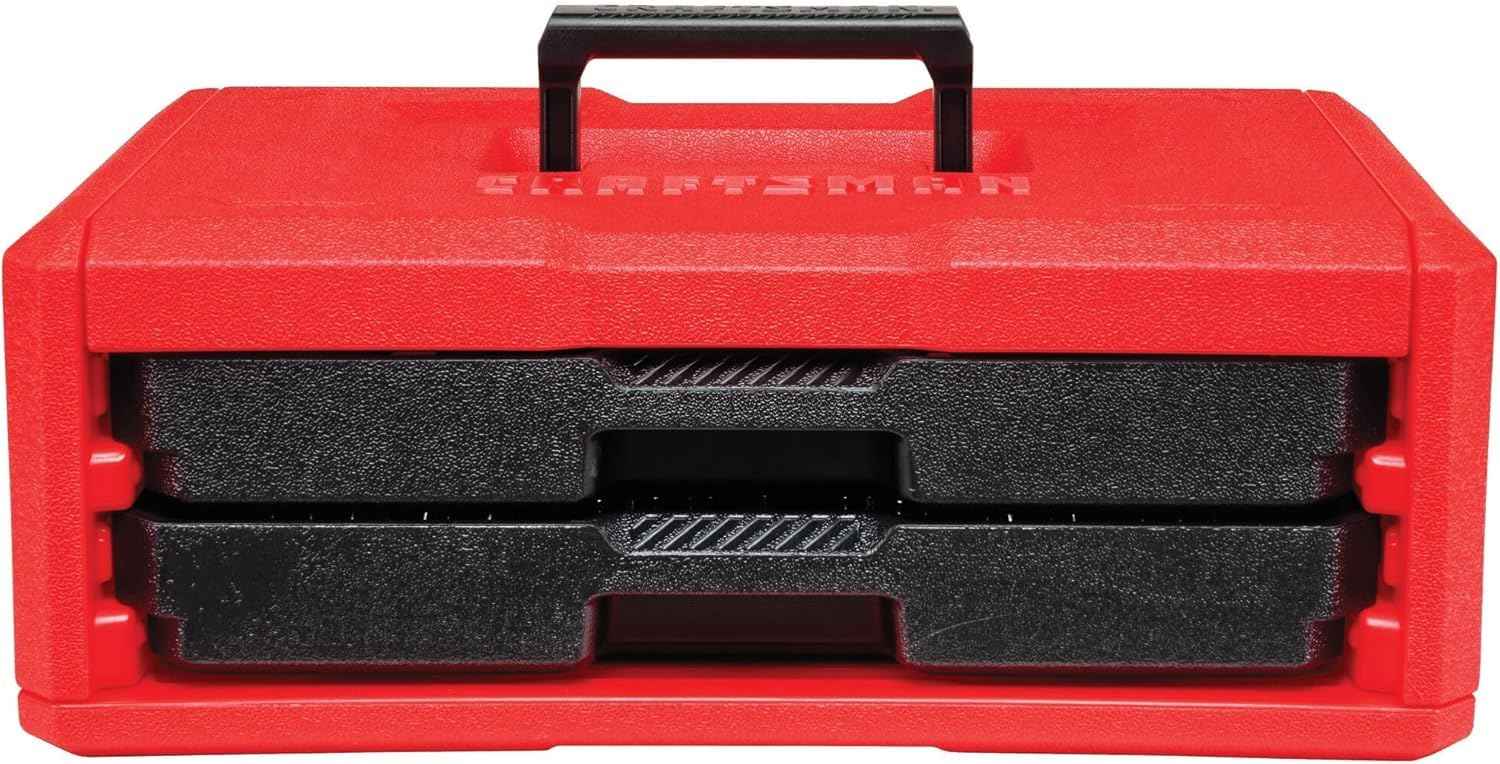 CRAFTSMAN Mechanics Tool Set, 256-Piece Hand Tool and Socket Set with 2-Drawer Tool Box (CMMT45256)