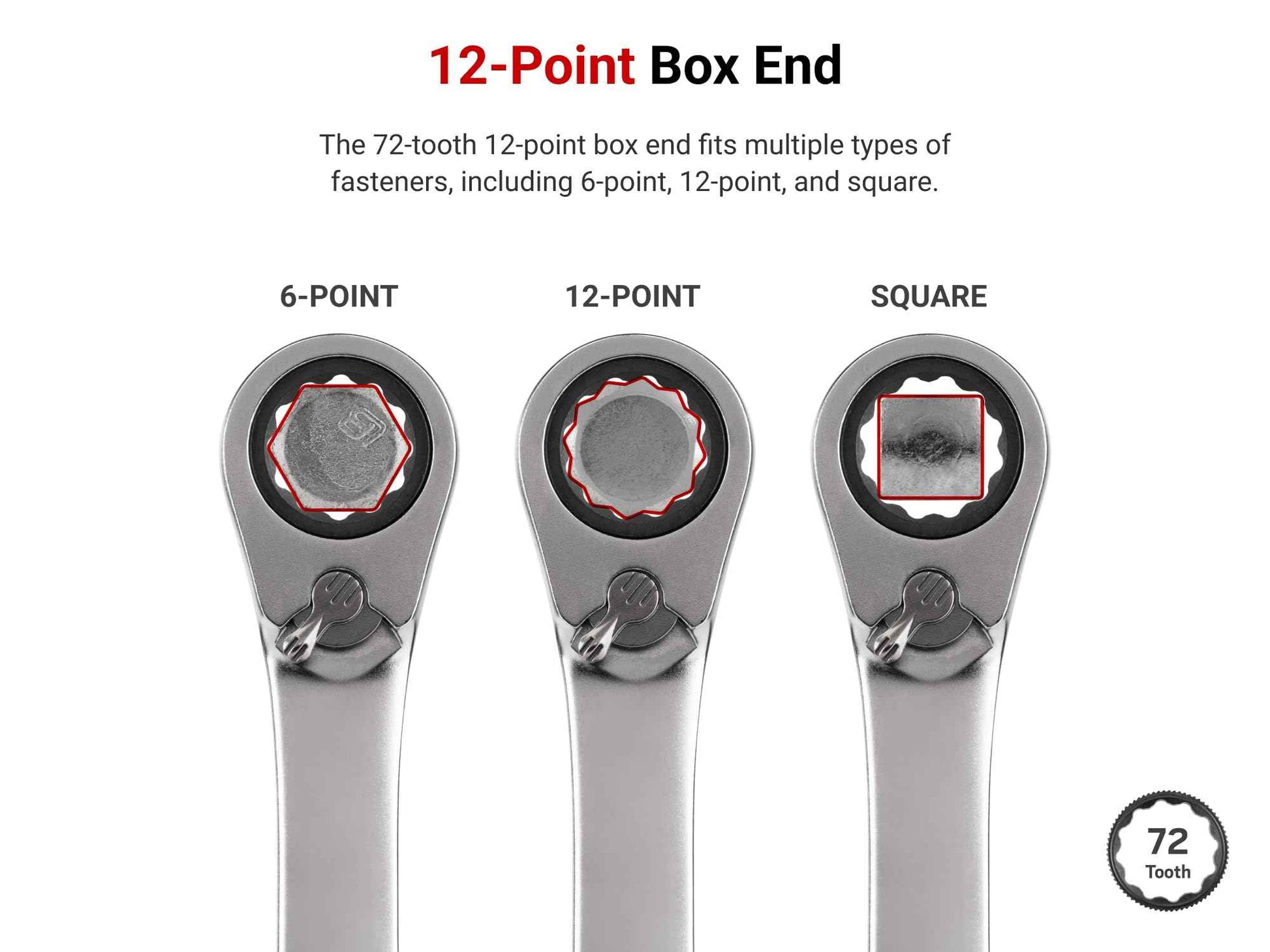 TEKTON Reversible 12-Point Ratcheting Combination Wrench Set with Modular Organizers, 15-Piece (1/4-1 in.) | WRC94301