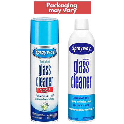 Sprayway Glass Cleaner Aerosol Spray, 19 Oz, Pack of 2